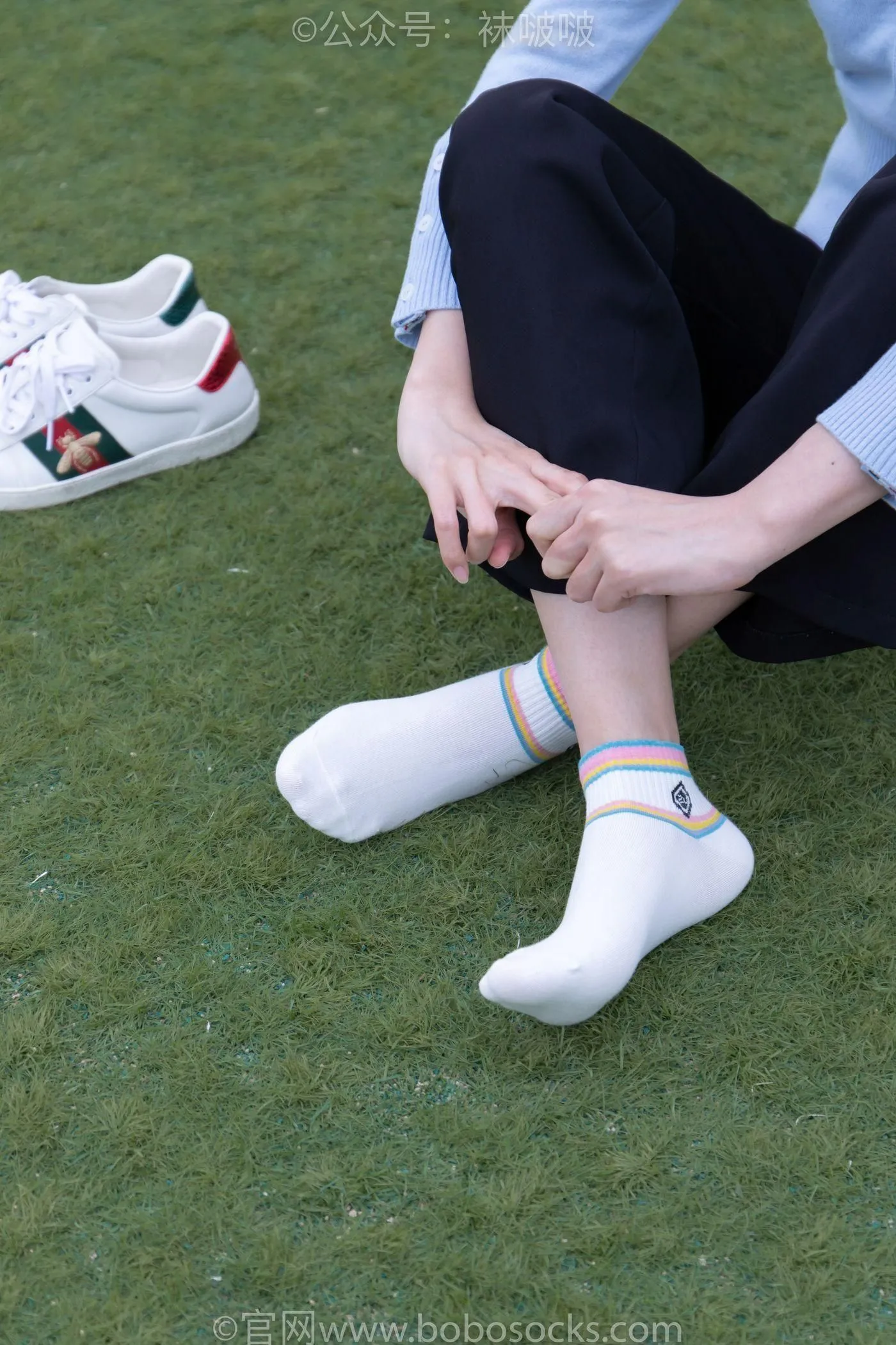 [BoBoSocks袜啵啵]NO.021 泡芙-板鞋、白棉袜、裸足 [131P]插图9